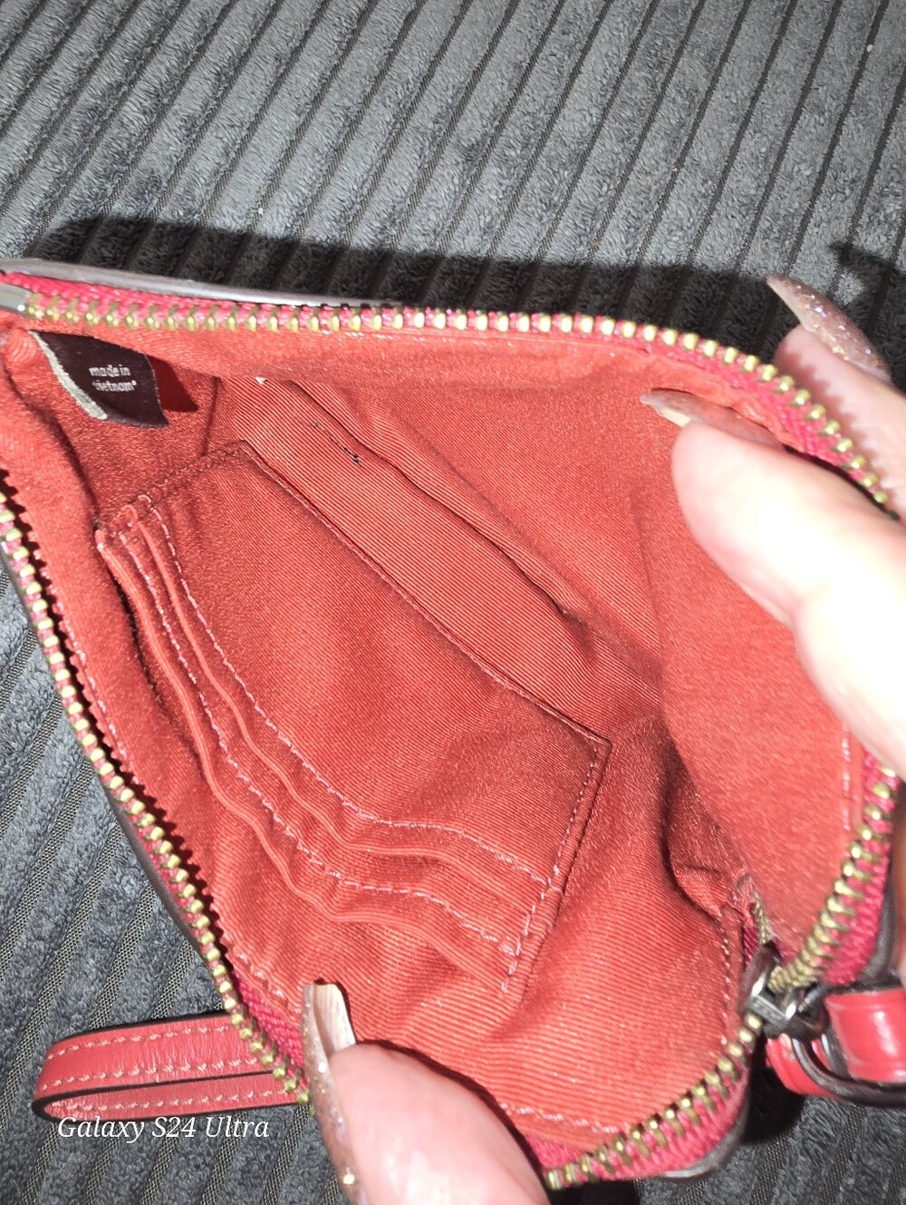 Coach Plaid Wristlet Bag New - Picture 3 of 3